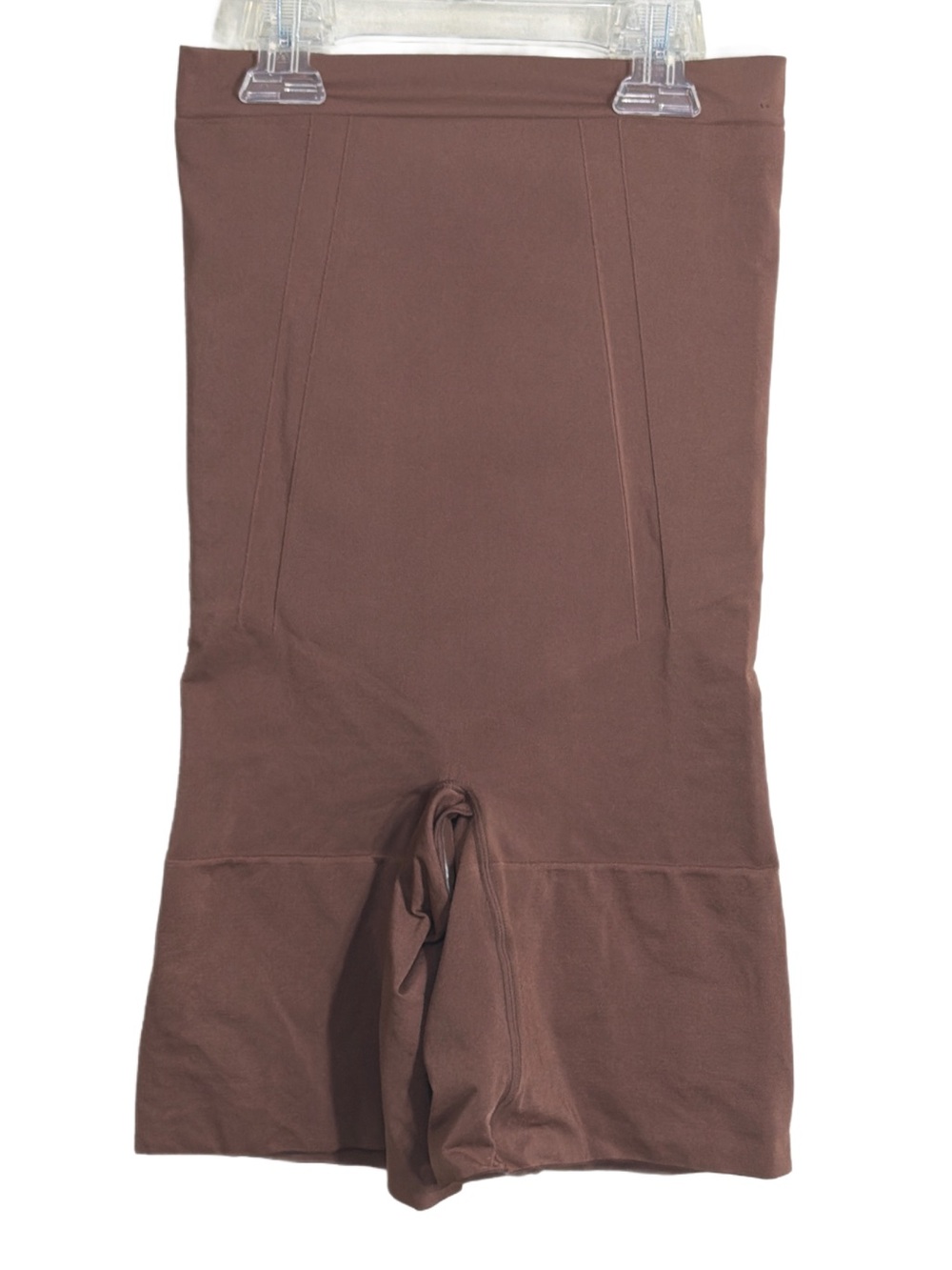 Spanx Brown High-Waist Shorty Stretch Knit Shapewear